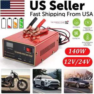 Maintenance Free Battery Charger 12V/24V 10A 140W Output For Electric Car Pro Maintenance Free Battery Charger 12V/24V 10A 140W Output For Electric Car Pro