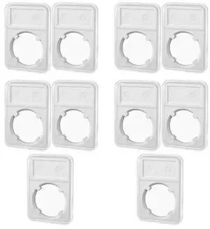 10pcs Coin Display Slabs 38mm Graded Storage for MORGAN/PEACE/IKE SILVER DOLLAR 10pcs Coin Display Slabs 38mm Graded Storage for MORGAN/PEACE/IKE SILVER DOLLAR