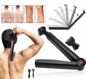 Long Handle Electric Back Shaver For Men Body Hair Removal Razor USB Recharge US Long Handle Electric Back Shaver For Men Body Hair Removal Razor USB Recharge US