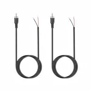 2-Pack 10 FT RCA Male Plug to Bare Wire Audio Speaker Subwoofer HDTV Cable Cord 2-Pack 10 FT RCA Male Plug to Bare Wire Audio Speaker Subwoofer HDTV Cable Cord