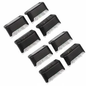 8 Pack New Solar Deck Lights Outdoor Waterproof LED Steps Lamps For Stairs Fence 8 Pack New Solar Deck Lights Outdoor Waterproof LED Steps Lamps For Stairs Fence