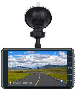 Touch Screen Dash Cam 4" 1080P Dual Lens Car DVR Recorder Front And Rear Camera Touch Screen Dash Cam 4" 1080P Dual Lens Car DVR Recorder Front And Rear Camera