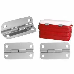 3PCS Stainless Steel Cooler Hinges & Screws Replacements For Igloo Cooler Parts 3PCS Stainless Steel Cooler Hinges & Screws Replacements For Igloo Cooler Parts