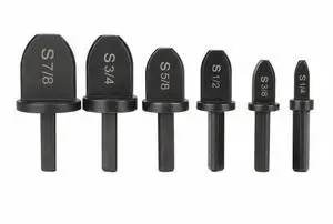 6x Swaging Tool Drill Bit Set Air Conditioner Copper Pipe Flaring Tube Expander 6x Swaging Tool Drill Bit Set Air Conditioner Copper Pipe Flaring Tube Expander