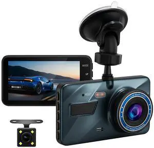 HD 1080P Car Dual Lens Dash Cam 4" DVR Recorder Front & Rear Camera Night Vision HD 1080P Car Dual Lens Dash Cam 4" DVR Recorder Front & Rear Camera Night Vision