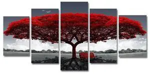 5Pcs Canvas Print Paintings Landscape Pictures Wall Art Modern Living Room Decor 5Pcs Canvas Print Paintings Landscape Pictures Wall Art Modern Living Room Decor