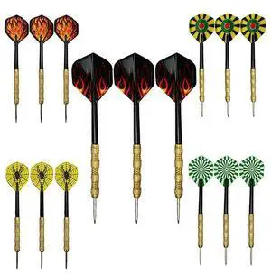 5 Sets (15Pcs) Steel Tip Professional Darts Set Darts Slim Barrel Dart Flights 5 Sets (15Pcs) Steel Tip Professional Darts Set Darts Slim Barrel Dart Flights