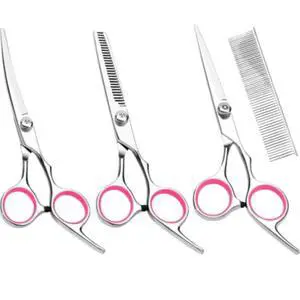Pet Dog Grooming Scissors Stainless Straight Curved Thinning Shears Trimmer Kits Pet Dog Grooming Scissors Stainless Straight Curved Thinning Shears Trimmer Kits