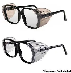 2 Pairs Side Shields For Eye Glasses Slip On Safety Glasses Shield Universal US 2 Pairs Side Shields For Eye Glasses Slip On Safety Glasses Shield Universal US