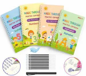 16Pcs Grooved Magic Practice Copybook Set Boys Girls Handwriting Book Practice 16Pcs Grooved Magic Practice Copybook Set Boys Girls Handwriting Book Practice