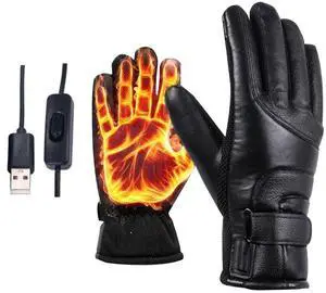 Electric USB Heated Gloves Winter Warming Thermal Ski Snow Hand Warm Windproof Electric USB Heated Gloves Winter Warming Thermal Ski Snow Hand Warm Windproof