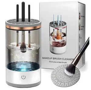 Automatic Brush Cleaner Electric Makeup Brush Cleaning Machine Fast Clean Dryer Automatic Brush Cleaner Electric Makeup Brush Cleaning Machine Fast Clean Dryer