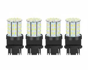 4X 3157 3156 64SMD LED Reverse Tail Brake Turn Signal DRL Light Bulb 6000K White 4X 3157 3156 64SMD LED Reverse Tail Brake Turn Signal DRL Light Bulb 6000K White
