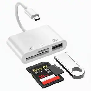 USB C 3 in 1 Hub Converter Type-C Adapter SD Card Reader For MacBook Pro Laptop USB C 3 in 1 Hub Converter Type-C Adapter SD Card Reader For MacBook Pro Laptop