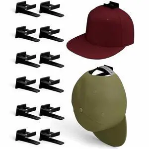 Baseball Cap Hat Rack Wall Door Hanger Holder Storage Organize 12 Hooks Adhesive Baseball Cap Hat Rack Wall Door Hanger Holder Storage Organize 12 Hooks Adhesive
