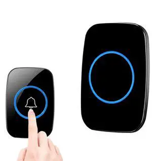 Wireless Doorbell Chime Waterproof Plugin Receiver Adjustable Volume 1000FT Kit Wireless Doorbell Chime Waterproof Plugin Receiver Adjustable Volume 1000FT Kit