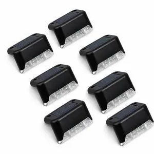 8 Pack New Solar Deck Lights Outdoor Waterproof LED Steps Lamps For Stairs Fence 8 Pack New Solar Deck Lights Outdoor Waterproof LED Steps Lamps For Stairs Fence