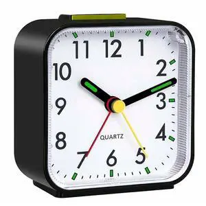 LED Desk Alarm Clock Nightlight Snooze Quiet Non Ticking Battery Powered Bedroom LED Desk Alarm Clock Nightlight Snooze Quiet Non Ticking Battery Powered Bedroom