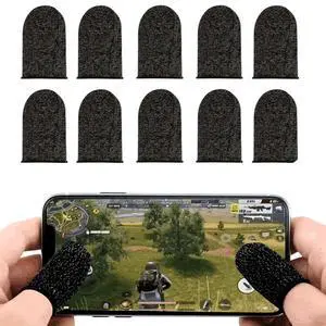 10 Pcs Screen PUBG Gaming Finger Sleeve Game Controller Mobile Sweatproof Gloves 10 Pcs Screen PUBG Gaming Finger Sleeve Game Controller Mobile Sweatproof Gloves