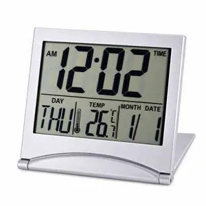 Digital Travel Alarm Clock Foldable Temperature LCD Clock Compact Desk Timer New Digital Travel Alarm Clock Foldable Temperature LCD Clock Compact Desk Timer New
