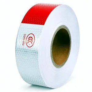 Reflective Tape CONSPICUITY Trailer Safety Warning Sign Auto Truck Red White NEW Reflective Tape CONSPICUITY Trailer Safety Warning Sign Auto Truck Red White NEW