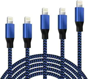 Braided Fast Charger Cable Heavy Duty USB lot Cord For iPhone 14 13 12 11 X XR 8 - Blue/Black Braided Fast Charger Cable Heavy Duty USB lot Cord For iPhone 14 13 12 11 X XR 8 - Blue/Black