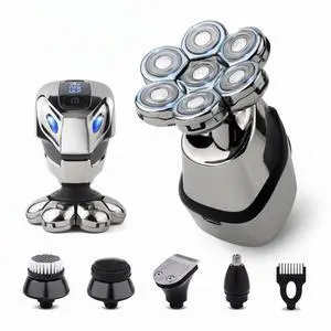 7D Cordless Shaver Hair Trimmer Mens 5-In-1 Electric Head Shaver Razor Men Wet - Shaver Kit 7D Cordless Shaver Hair Trimmer Mens 5-In-1 Electric Head Shaver Razor Men Wet - Shaver Kit