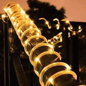 33FT 100 LED Strip Rope Light Tube String Outdoor Garden Party Decoration Lights - Warm White 33FT 100 LED Strip Rope Light Tube String Outdoor Garden Party Decoration Lights - Warm White