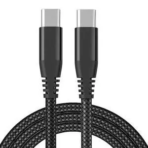 USB-C to USB-C Cable Male Type-C Cable Cord Fast Charger Charging Data Sync - 6FT - Braided Premium USB-C to USB-C Cable Male Type-C Cable Cord Fast Charger Charging Data Sync - 6FT - Braided Premium