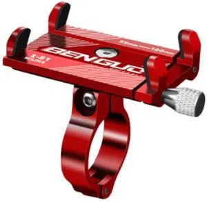 Aluminum Motorcycle Bike Bicycle Holder Mount Handlebar For Cell Phone GPS US - Red Aluminum Motorcycle Bike Bicycle Holder Mount Handlebar For Cell Phone GPS US - Red