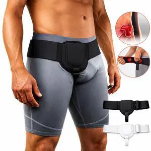 Inguinal Hernia Belt Men Post Surgery Support Truss Groin Adjustable Straps Band - Black Inguinal Hernia Belt Men Post Surgery Support Truss Groin Adjustable Straps Band - Black
