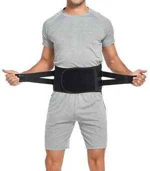 Adjustable Lower Back Brace Lumbar Support Waist Belt For Men Women Pain Relief - M Adjustable Lower Back Brace Lumbar Support Waist Belt For Men Women Pain Relief - M