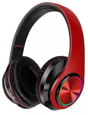 Super Bass Wireless Bluetooth Headphones Foldable Stereo Earphones Headsets Mic - Red Super Bass Wireless Bluetooth Headphones Foldable Stereo Earphones Headsets Mic - Red