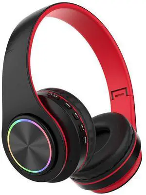 Super Bass Wireless Bluetooth Headphones Foldable Stereo Earphones Headsets Mic - Black and Red Super Bass Wireless Bluetooth Headphones Foldable Stereo Earphones Headsets Mic - Black and Red