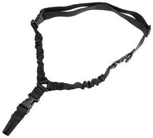 Heavy Duty Tactical Single Point Gun Rifle Sling Adjust & Quick Detach QD Buckle - Black Heavy Duty Tactical Single Point Gun Rifle Sling Adjust & Quick Detach QD Buckle - Black