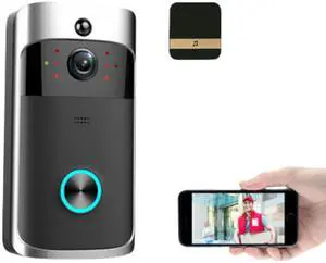 Smart Wireless WiFi Video Doorbell Phone Door Ring Intercom Security Camera Bell - Doorbell + Chime Smart Wireless WiFi Video Doorbell Phone Door Ring Intercom Security Camera Bell - Doorbell + Chime