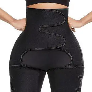 Waist Trainer 3-in-1 Thigh Slimming Body Shaper Trimmer Butt Lifter Shapewear - L Waist Trainer 3-in-1 Thigh Slimming Body Shaper Trimmer Butt Lifter Shapewear - L
