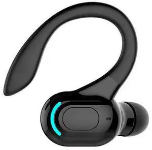 New Bluetooth 5.1 Headset Wireless Earbuds Earphones Stereo Headphones Ear Hook - Black New Bluetooth 5.1 Headset Wireless Earbuds Earphones Stereo Headphones Ear Hook - Black