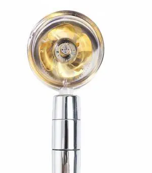 High Pressure Shower Head Adjustable 360° Rotation Turbine Water Saving Shower - Gold High Pressure Shower Head Adjustable 360° Rotation Turbine Water Saving Shower - Gold