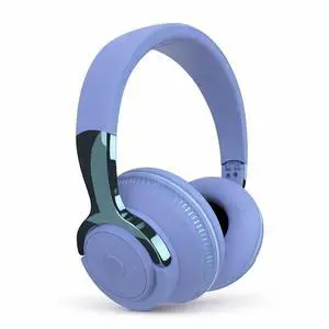 Wireless Bluetooth 5.1 Headphones Over Ear LED Headset Stereo Noise Cancelling - Blue Wireless Bluetooth 5.1 Headphones Over Ear LED Headset Stereo Noise Cancelling - Blue