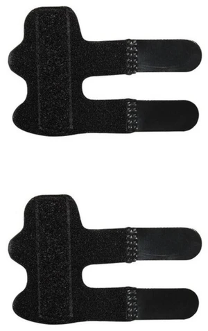 Adjustable Trigger Finger Splint Straightener Corrector Brace Support Protector - Black - 2 Pack Adjustable Trigger Finger Splint Straightener Corrector Brace Support Protector - Black - 2 Pack