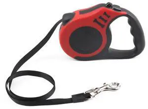 16.5FT Automatic Retractable Dog Leash Pet Collar Automatic Walking Lead Free US - Red 16.5FT Automatic Retractable Dog Leash Pet Collar Automatic Walking Lead Free US - Red