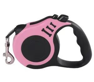 16.5FT Automatic Retractable Dog Leash Pet Collar Automatic Walking Lead Free US - Pink 16.5FT Automatic Retractable Dog Leash Pet Collar Automatic Walking Lead Free US - Pink