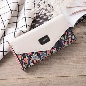 Fashion Women Leather Envelope Clutch Wallet Long Card Holder Purse Bag Handbag - Black Fashion Women Leather Envelope Clutch Wallet Long Card Holder Purse Bag Handbag - Black