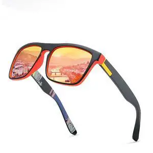 Square Polarized Sunglasses For Men Women Outdoor Sports Driving Glasses Golfing - Fire Red Square Polarized Sunglasses For Men Women Outdoor Sports Driving Glasses Golfing - Fire Red