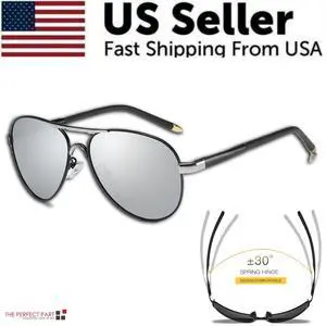 Polarized Sunglasses Men Driving Sport Outdoor Glasses Black Male Eyewear UV400 - Style 2 - Black W/ Silver Lens Polarized Sunglasses Men Driving Sport Outdoor Glasses Black Male Eyewear UV400 - Style 2 - Black W/ Silver Lens