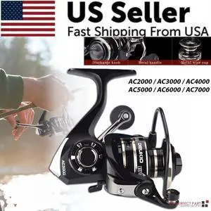 12BB Metal Spinning Fishing Reel 5.2:1 Freshwater Saltwater Left Right Hand Reel - AC5000 12BB Metal Spinning Fishing Reel 5.2:1 Freshwater Saltwater Left Right Hand Reel - AC5000