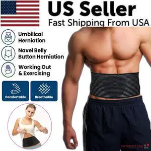 Umbilical Hernia Belt for Men and Women Abdominal Support Binder with Compress - S/M 27"-40" Umbilical Hernia Belt for Men and Women Abdominal Support Binder with Compress - S/M 27"-40"