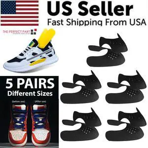 5 Pairs Shoe Protector Anti Crease Force Fields Cover Toe Cap Creasing Decreaser - S Women's Shoe Size 5-8 5 Pairs Shoe Protector Anti Crease Force Fields Cover Toe Cap Creasing Decreaser - S Women's Shoe Size 5-8