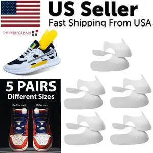 5 Pairs Shoe Protector Anti Crease Force Fields Cover Toe Cap Creasing Decreaser - L Men's Shoe Size 7-12 5 Pairs Shoe Protector Anti Crease Force Fields Cover Toe Cap Creasing Decreaser - L Men's Shoe Size 7-12